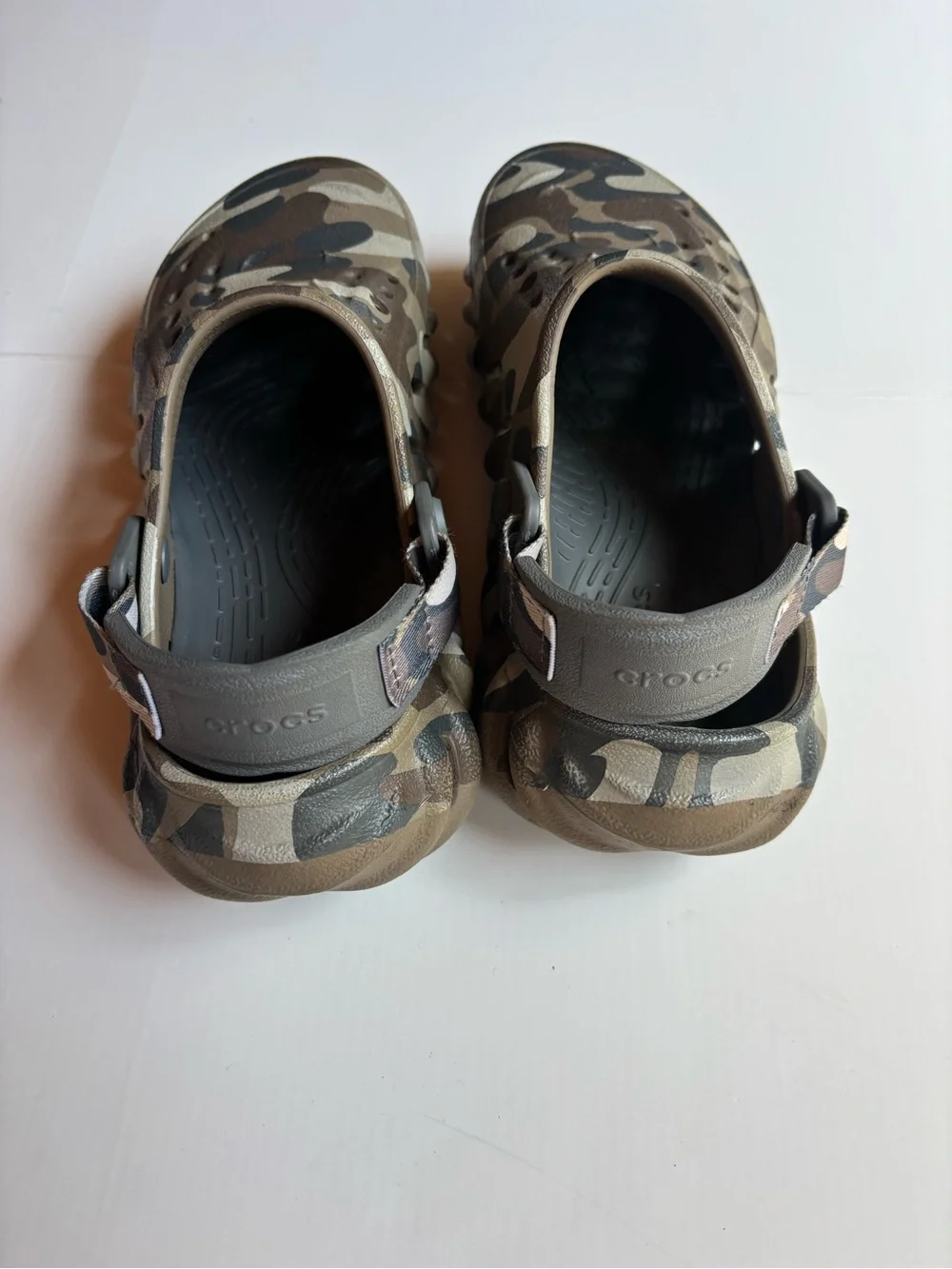 Crocs Classic Clog Youth US 3 Camouflage Multicolor Rubber Slip-On Breathable